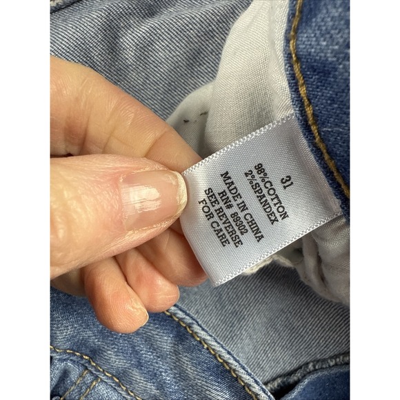 Altar'd State Distressed Denim Blue Jeans JR‎ Size 31 - Picture 8 of 8